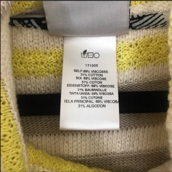 Anthropologie Dolan Striped Cowl Neck Sweater Boho - Picture 7 of 8